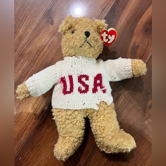 TY 1992 Bear USA beanie baby - Picture 1 of 4
